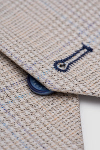 Caridi - Herre Tweed Beige Bryllupsvest