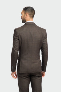 Caridi - Herre Tweed Brun Blazer
