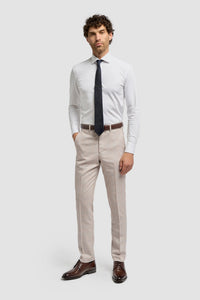 Caridi - Herre Tweed Beige Bryllupsbukser