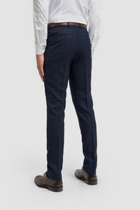 Caridi - Herre Tweed Marineblå Bukser