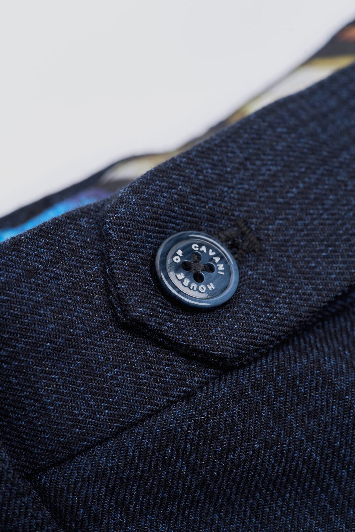 Caridi - Herre Tweed Marineblå Bukser
