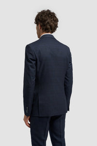 Caridi - Herre Tweed Marineblå Blazer