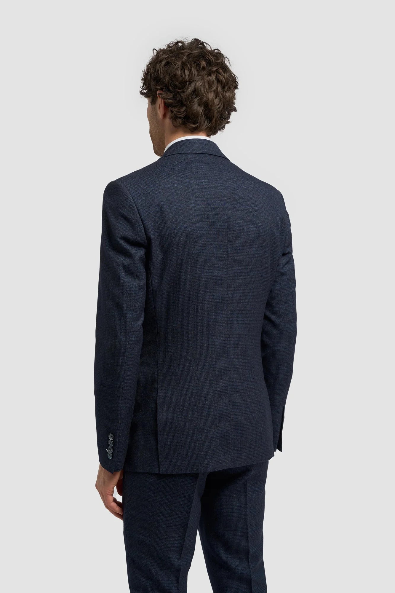 Caridi - Herre Tweed Marineblå Blazer