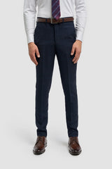 Caridi - Herre Tweed Marineblå Bukser