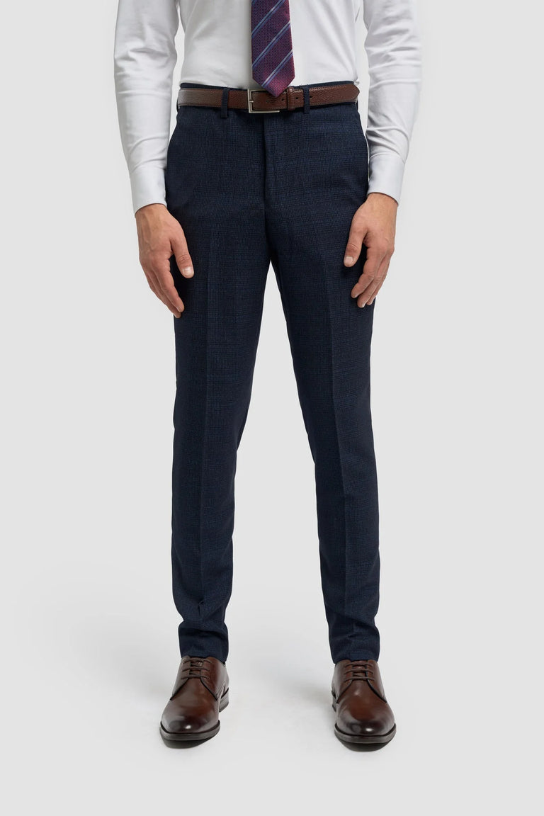 Caridi - Herre Tweed Marineblå Bukser