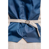 Caridi - Men's Tweed Beige Wedding Waistcoat