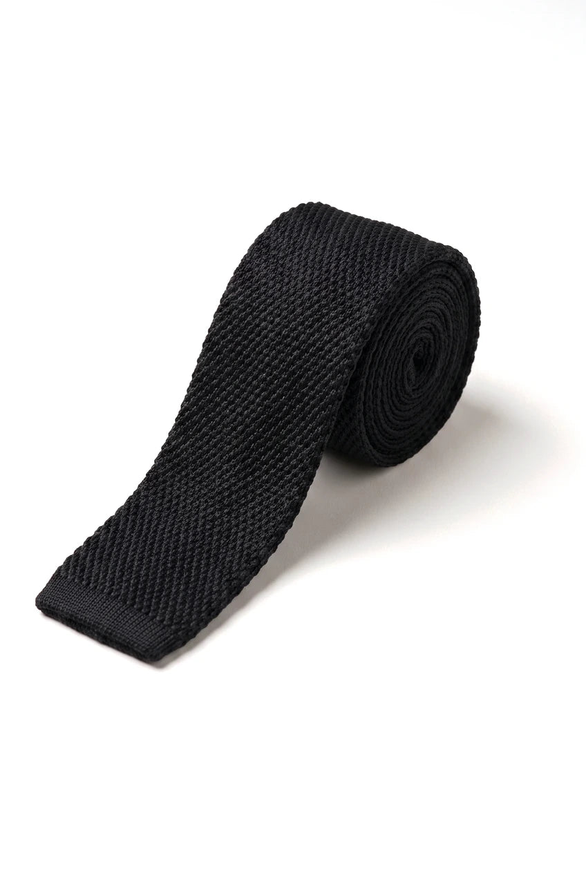Afslappet strikket slips - Mange farver