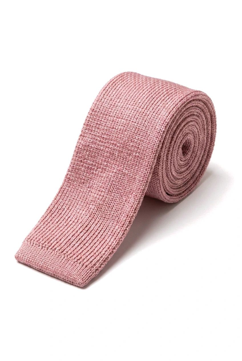 Afslappet strikket slips - Mange farver