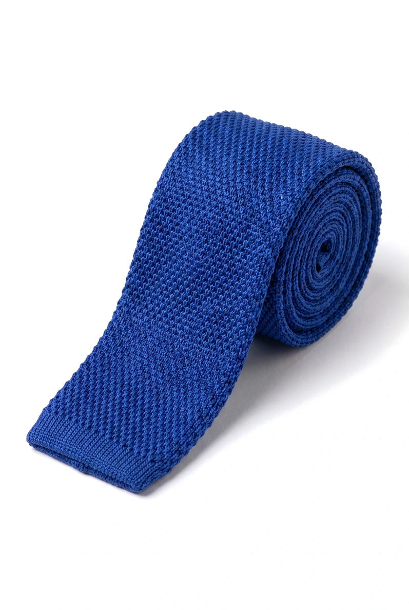 Afslappet strikket slips - Mange farver