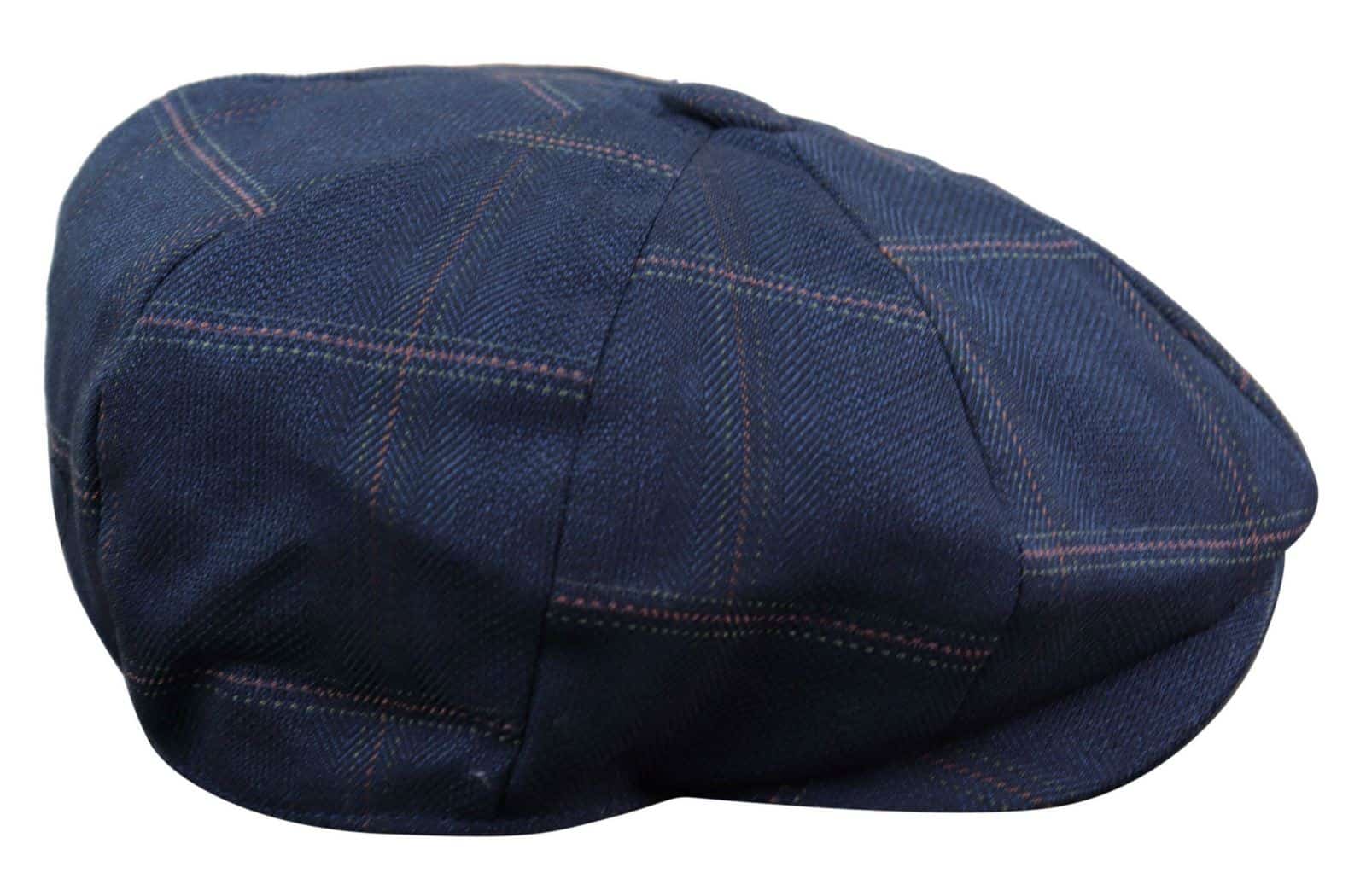 Men's 8 Panel Peaky BlindersTweed Flat Cap - Cavani Connall