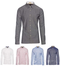 Cavani CV-65 - Men's Cotton Stretch Smart Shirt - Black/Blue/Navy/Pink/White