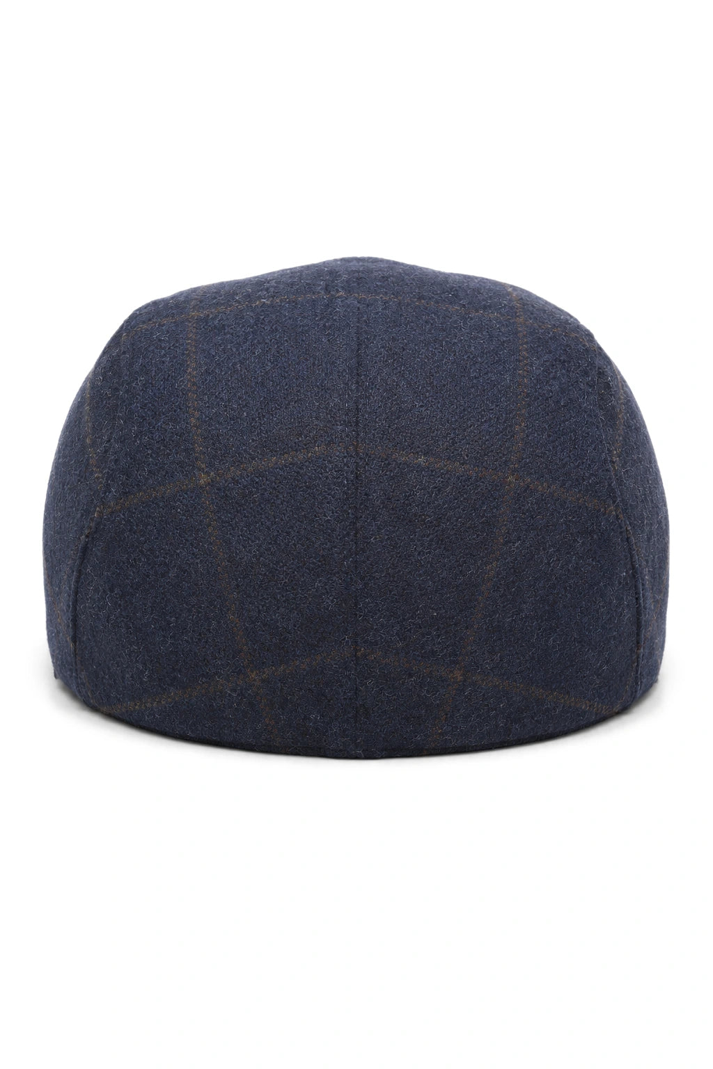 Cavani Kempson Flad Kasket - Herre Tweed Uld Ternet Bedstefarhue Vintage - Olivengrøn/Marineblå