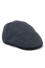 Cavani Martez Hat - Herre Bedstefarhat Marineblå Flad Kasket Sildebensmønster Vintage Retro Del Boy Klassisk Gatsby Peaky Blinders