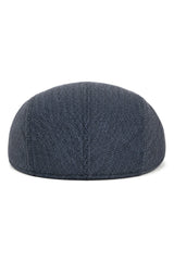 Cavani Martez Hat - Herre Bedstefarhat Marineblå Flad Kasket Sildebensmønster Vintage Retro Del Boy Klassisk Gatsby Peaky Blinders
