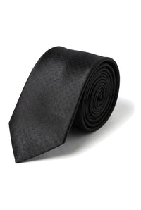 Cavani Satin Slips - Herre Matchende Satin Silkeslips Lommetørklæde & Slipsenål Polkaprikker Bryllupsgala Kontor