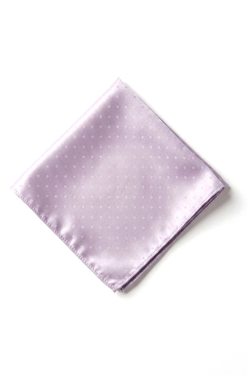 Cavani Satin Slips - Herre Matchende Satin Silkeslips Lommetørklæde & Slipsenål Polkaprikker Bryllupsgala Kontor