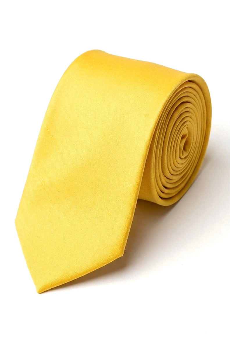 Cavani Satin Slips - Herre Matchende Satin Silkeslips Lommetørklæde & Slipsenål Polkaprikker Bryllupsgala Kontor