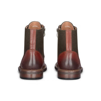 Clifford - Herre Khaki Brune Brogue Læder Ankelstøvler