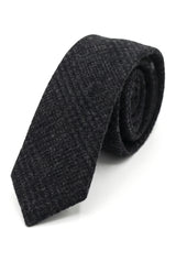 Sammenlign farve Herre Tweed Sildebensslips Lommeklud Ternet Klassisk Sort Farve