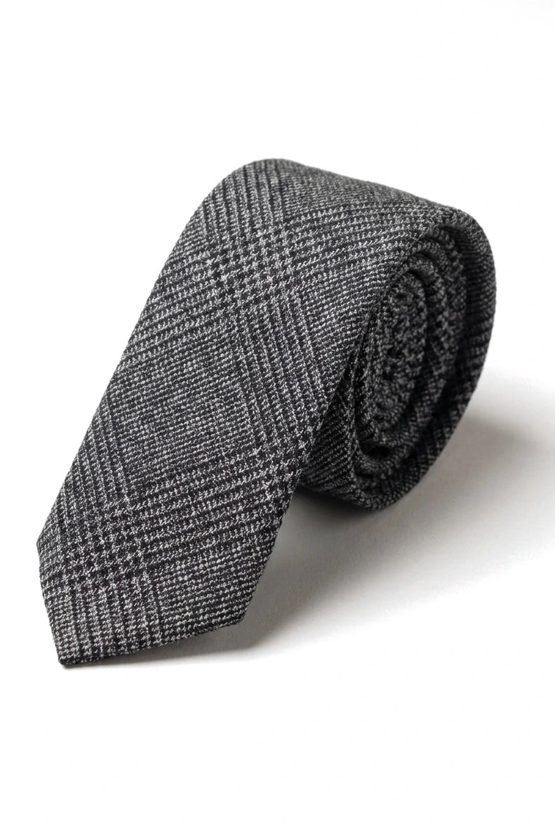 Sammenlign farve Herre Tweed Sildebensslips Lommeklud Ternet Klassisk Grå