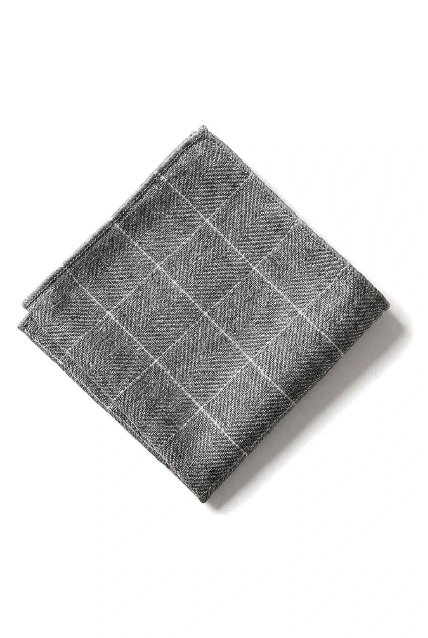 Sammenlign farve Herre Tweed Sildebensslips Lommeklud Ternet Klassisk Grå