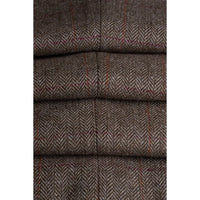Gaston - Men's Tweed Olive Check Trousers