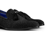Mens Diamond Dancing Shoes with Tassels