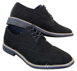 Elong EL0635 - Mens Smart Casual Suede Nubuck Leather Brogues