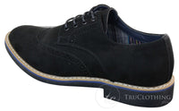 Elong EL0635 - Mens Smart Casual Suede Nubuck Leather Brogues