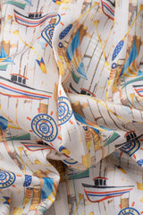 Beige marineblå ternet herrejakkesæt