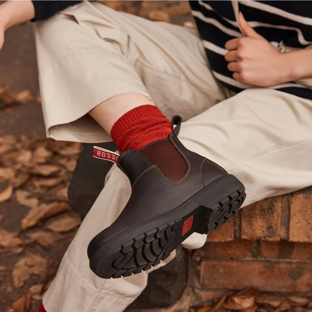 Endura 303 - Brune Læder Chelsea Støvler