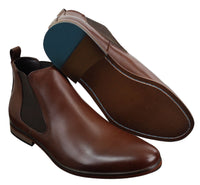 Mens Laced Black Shoes Smart Casual Suede Shiny Patent Leather Trim