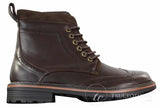 Galax GLX3521 Mens Brown Black Brogues Ankle Boots Leather Suede Laced Cowboy Smart Casual