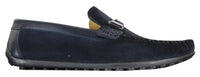 Galax ZD71 - Mens Slip On Suede PU Leather Driving Shoes Buckle Moccasin Casual