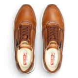 Getafe - Herre brune lædersneakers i let slidstærkt materiale