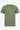 Grøn ribbet klassisk t-shirt til mænd