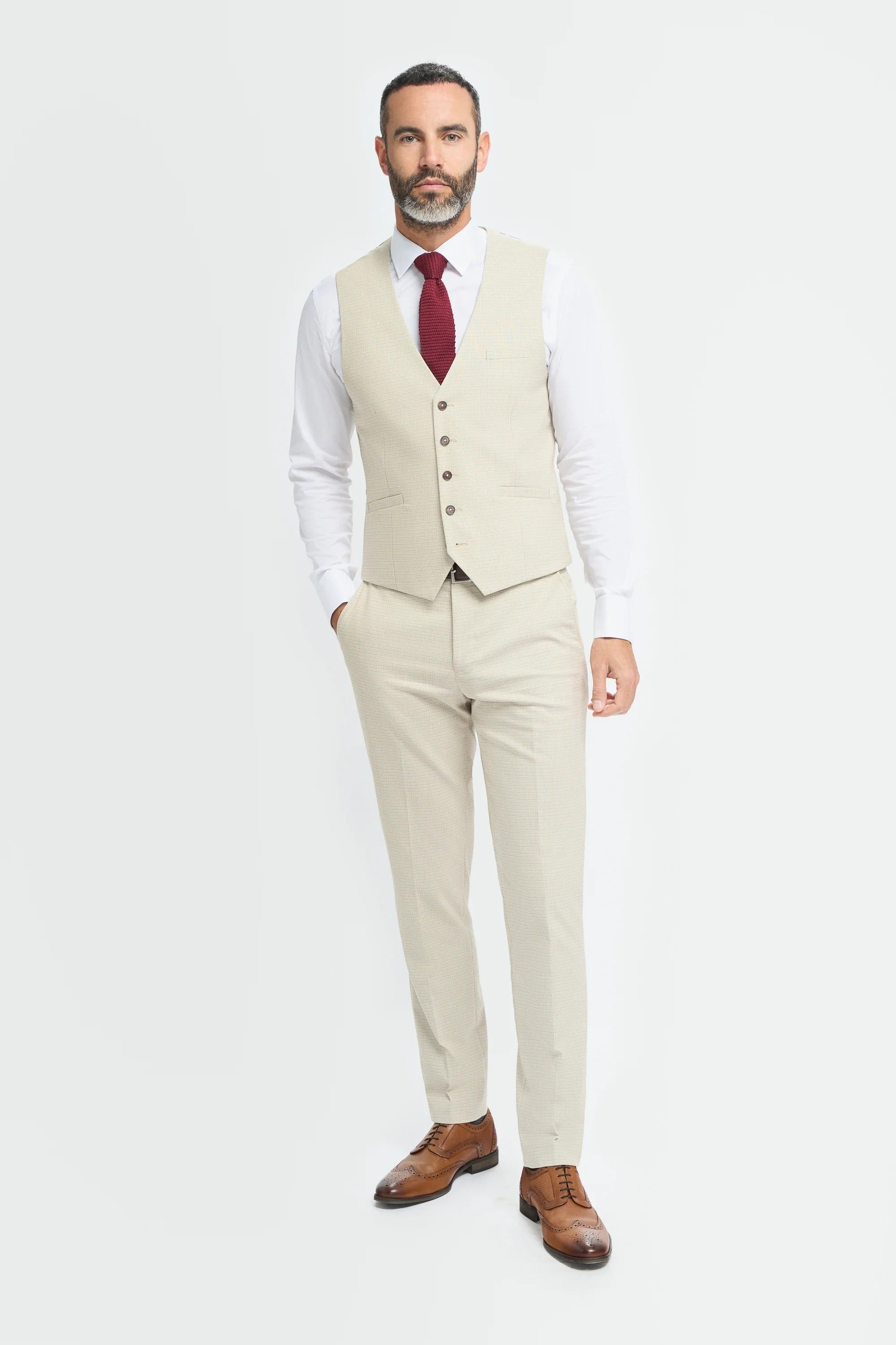 Hampton - Beige vest til mænd