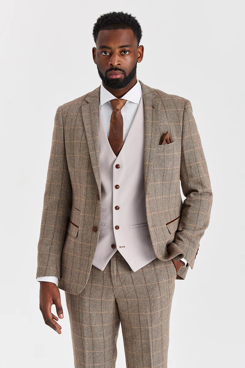 Harris Brown Tweed-jakkesæt med Mayfair-stenvest