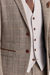 Harris Brown Tweed-jakkesæt med Mayfair-stenvest