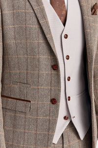 Harris Brown Tweed-jakkesæt med Mayfair-stenvest