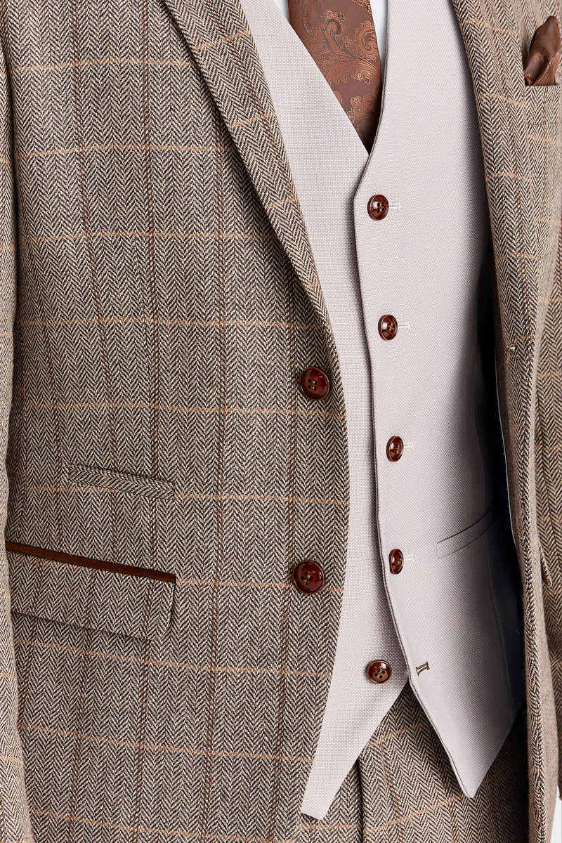 Harris Brown Tweed-jakkesæt med Mayfair-stenvest