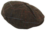 Men's Tweed 8 Panel Newsboy Hat