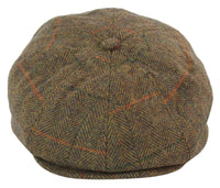 Men's Tweed 8 Panel Newsboy Hat