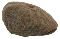 Men's Tweed 8 Panel Newsboy Hat
