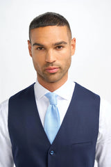 James - Herre marineblå uldvest