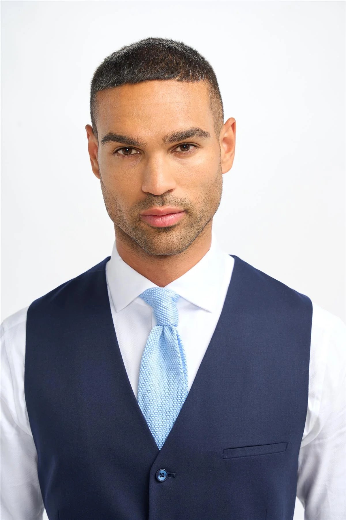 James - Herre marineblå uldvest