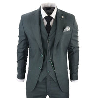 James Men's 3-Piece Classic Green Suit
