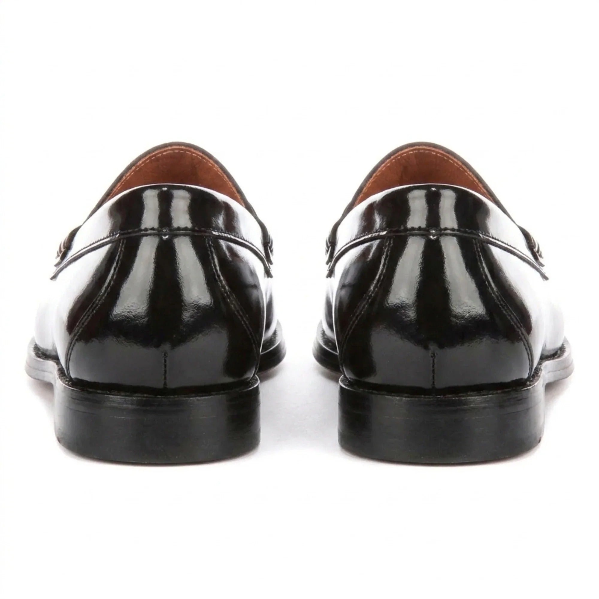 Joseph - Herre Sorte Penny Højglanspolerede Loafers