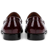 Joseph - Herre bordeauxrøde Penny Loafers i laklæder
