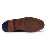 Joseph - Herre bordeauxrøde Penny Loafers i laklæder